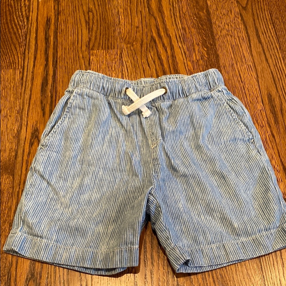 Crewcuts Blue and White Cotton Dock Shorts